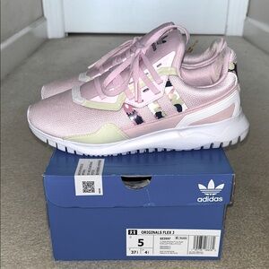 Adidas Originals Flex J Light Pink Sneakers NEW IN BOX
